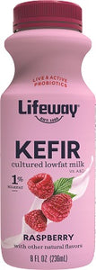 RASPBERRY KEFIR (LOW FAT) 8OZ