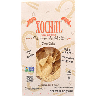 SALTED CORN TORTILLA CHIPS 12OZ